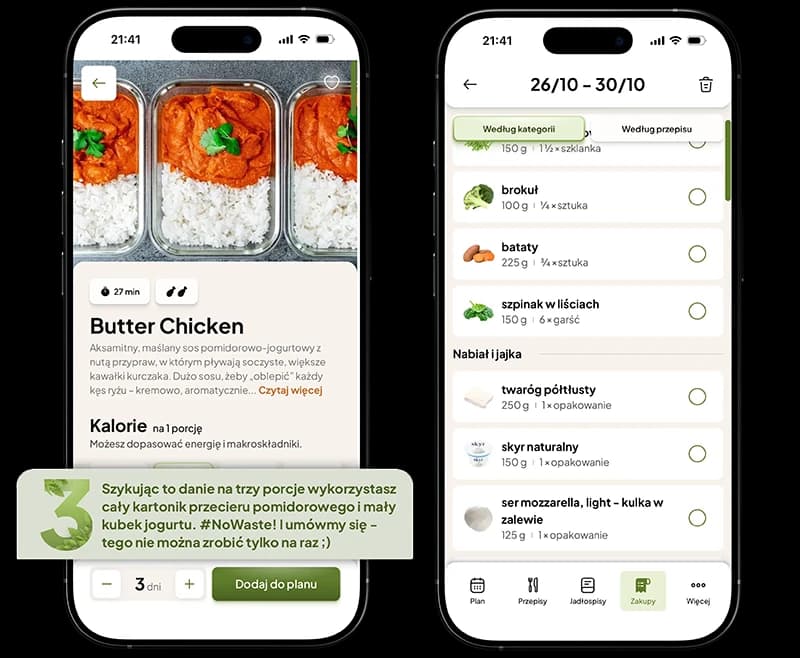 Tworzyć listy zakupów, wykorzystując całe opakowania i ograniczając marnowanie
