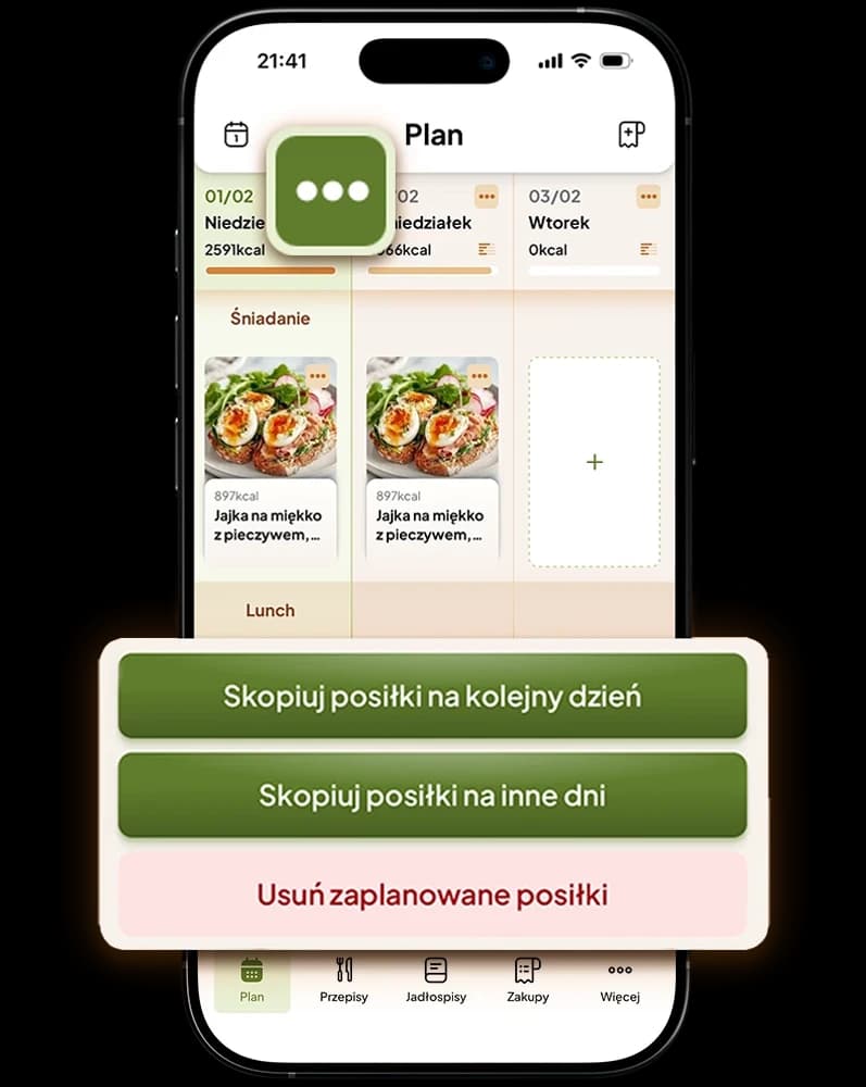 Powielaj udane dni jedzenia