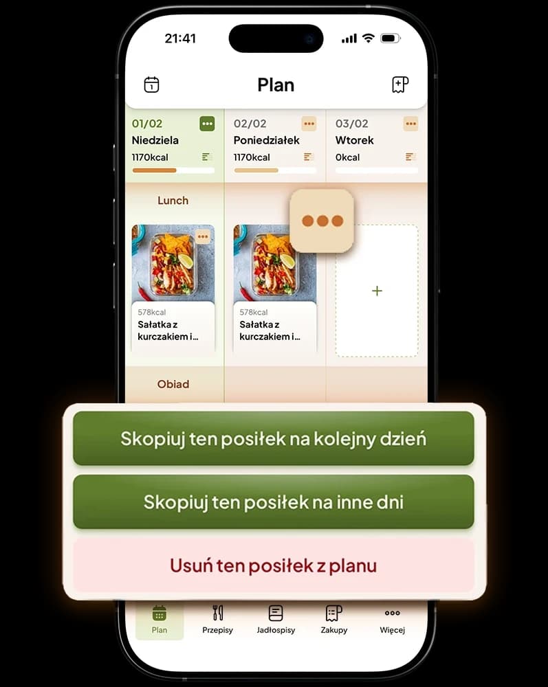 Powtarzaj sprawdzone posiłki.