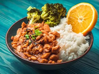 Orange chicken – pomarańczowy kurczak - Luncher Policzona Szama